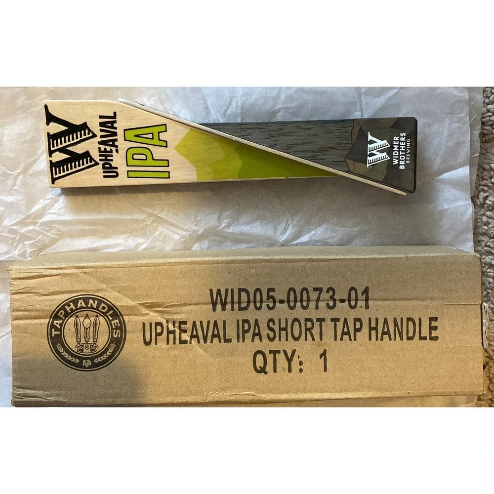 Widmer Brothers Upheaval IPA Logo Beer Tap Handle 7.25